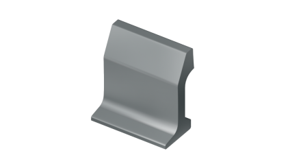 рельсы РК50 стальные контррельсовые 9 м Э76Т купить в Тюмени