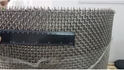 сетку нержавеющую рифленую (канилированную) 6x6 2,2 мм 12Х18Н10Т купить в Тюмени