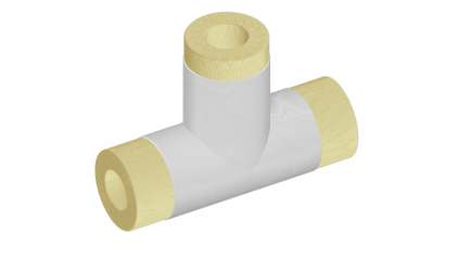 тройник теплоизоляционный минераловатный 219x219 мм купить в Тюмени
