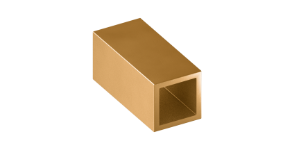 Труба латунная профильная квадратная ДКВНТ 48x48x3 мм Л68 фото трубу латунную профильную квадратную ДКВНТ 48x48x3 мм Л68 купить в Тюмени