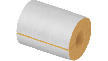 цилиндр теплоизоляционный минераловатный 1020x40x1200 мм НГ Ц 150 купить в Тюмени