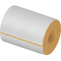 Цилиндр теплоизоляционный минераловатный вырезной оцинкованный 1020x100x500 мм Г1 Ц 100 ГОСТ 23208-2022